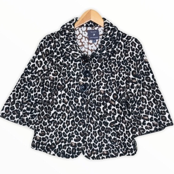 FOREVER 21 Leopard Button Women’s Dress Jacket - Picture 6 of 12